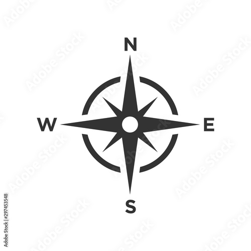 Compass icon vector symbol illustration EPS 10