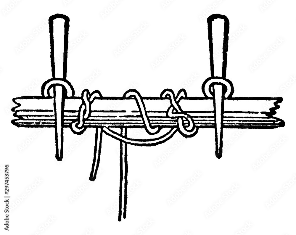 Spanish Windlass, vintage illustration. Stock Vector Adobe Stock