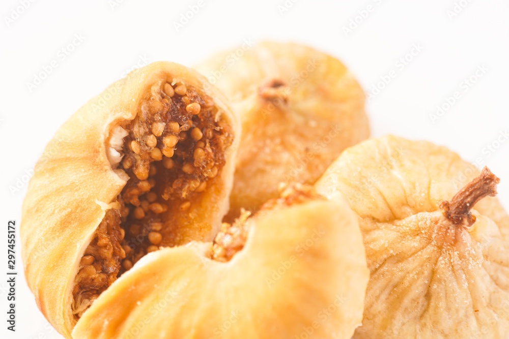 Dried figs isolated against white Dried figs isolated against white