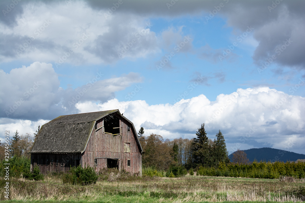 Obraz premium mountain barn