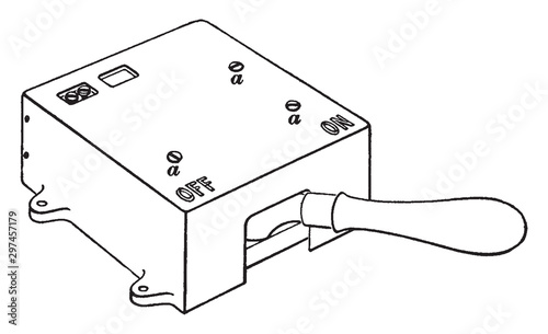 Canopy Switch, vintage illustration.