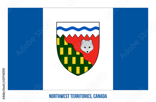 Northwest Territories Flag Vector Illustration on White Background. Territory Flag of Canada