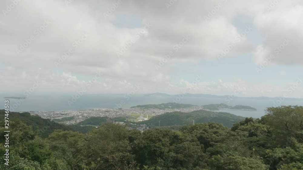 View of Mikawa Bay from the top of the mountain View of Mikawa Bay from the top of the mountain