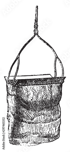 Ball Naturalists Dredge, vintage illustration.