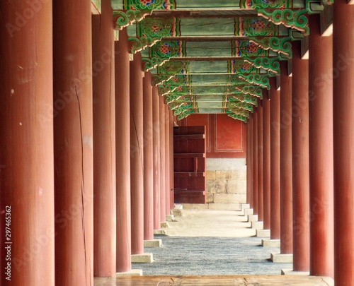 Old traditional palace pillar in korea © james3035
