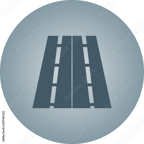 Beautiful Highway Vector Glyph icon
