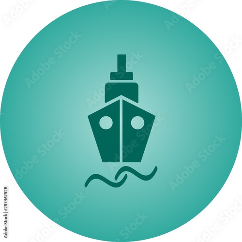 Beautiful Ship Vector Glyph Icon