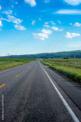 Empty Road and Blue Sky