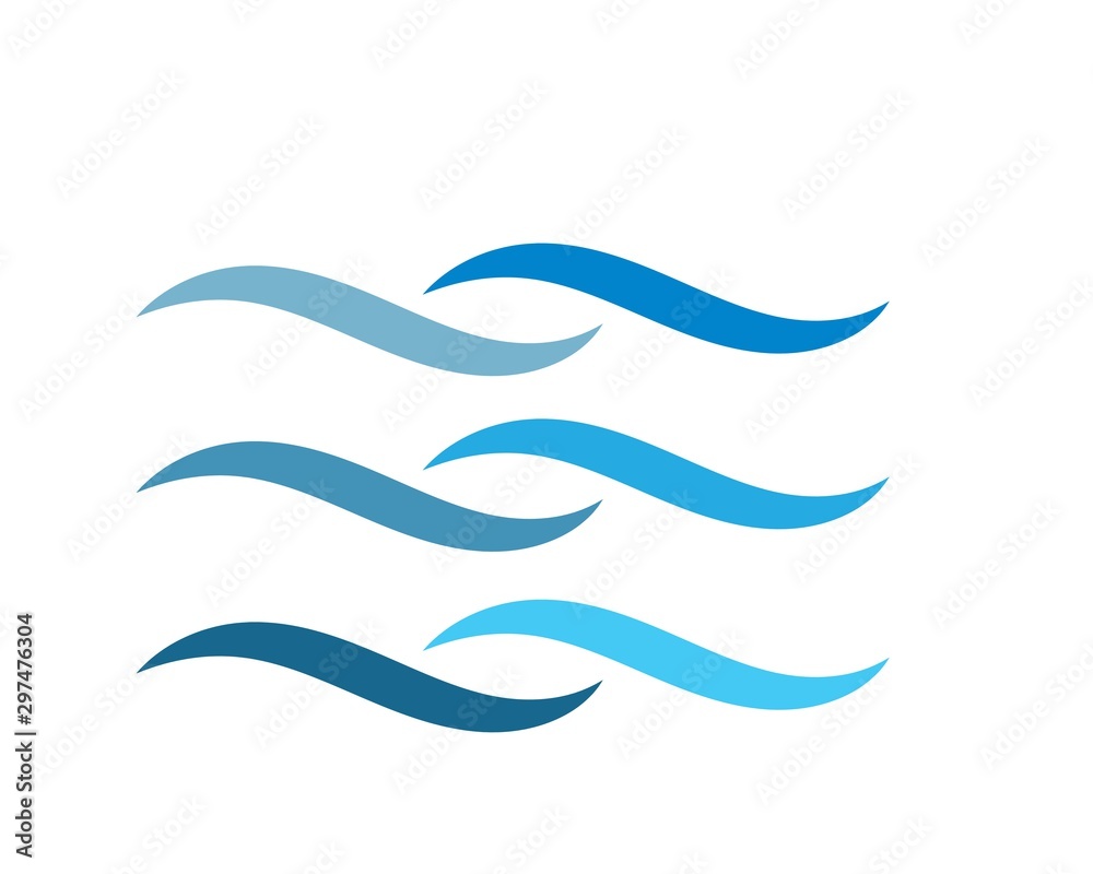 Water Wave symbol and icon Logo Template Water Wave symbol and icon Logo Template