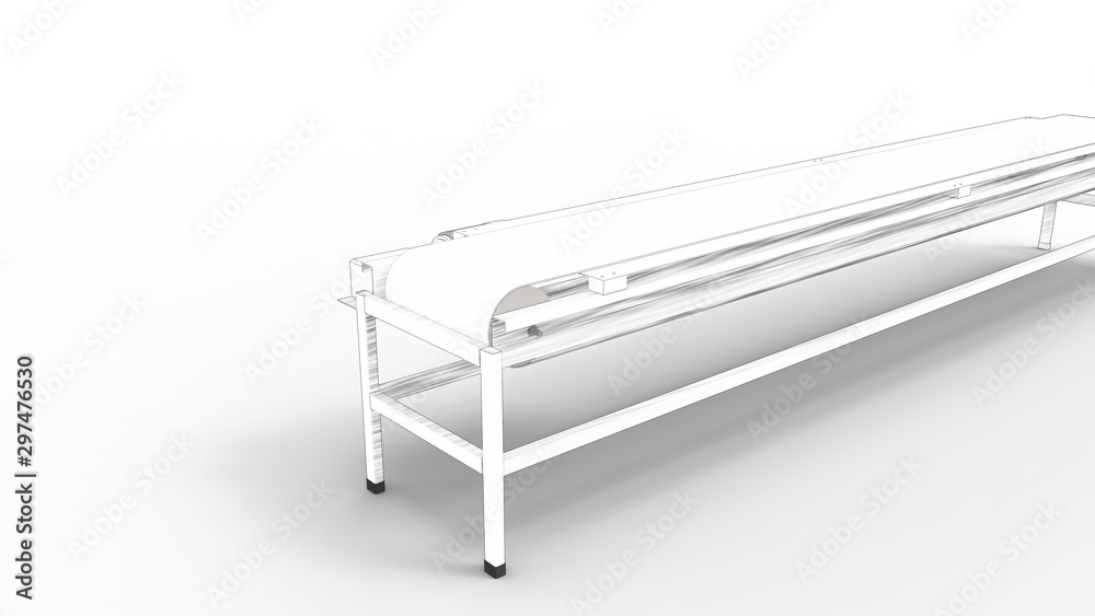 sketch line illustration of a manufacturing conveyor belt isolated in white sketch line illustration of a manufacturing conveyor belt isolated in white