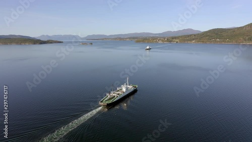 Wallpaper Mural Shuttle Ferry Service in Norway Transporting Passengers and Vehicles Torontodigital.ca