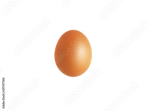 One egg clipping path with out shadow isolated on white background
