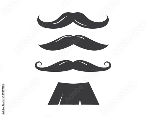 mustache icon vector illustration design