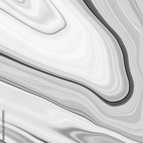 Abstract marble texture. Black and white background.