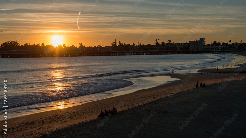 Santa Cruz Sunset at the Beach