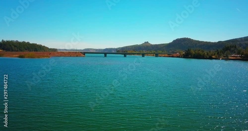 Wallpaper Mural aerial view of bridges with mountains and lakes Torontodigital.ca