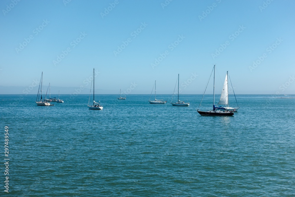 Fototapeta premium Yachts in the sea