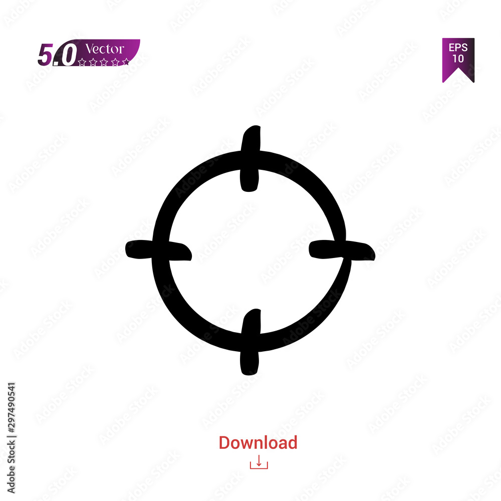 Outline Black target icon. target icon vector isolated on white background. handy-icon-collection. Graphic design, mobile application, logo, user interface. EPS 10 format vector Outline Black target icon. target icon vector isolated on white background. handy-icon-collection. Graphic design, mobile application, logo, user interface. EPS 10 format vector