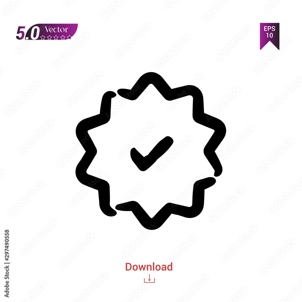 Outline Black sticker icon. sticker icon vector isolated on white background.  handy-icon-collection. Graphic design, mobile application, logo, user  interface. EPS 10 format vector Stock Vector | Adobe Stock