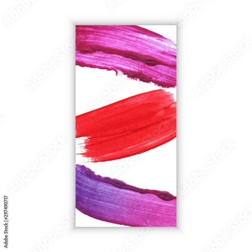 Vector abstract acrylic paint design banner web template. Promotion modern design. Vector illustration