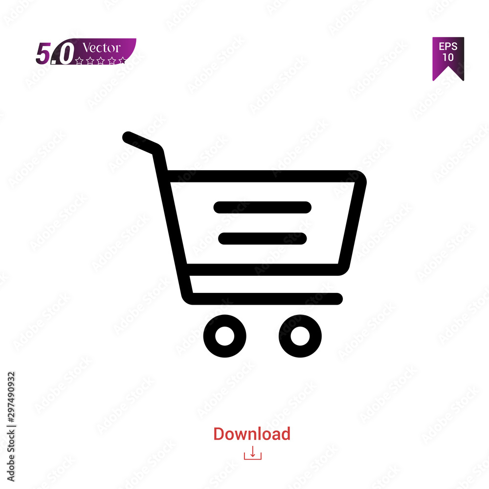 Outline Black shopping-cart icon. shopping-cart icon vector isolated on white background. miscellaneous-elements. Graphic design, mobile application, logo, user interface. EPS 10 format vector Outline Black shopping-cart icon. shopping-cart icon vector isolated on white background. miscellaneous-elements. Graphic design, mobile application, logo, user interface. EPS 10 format vector