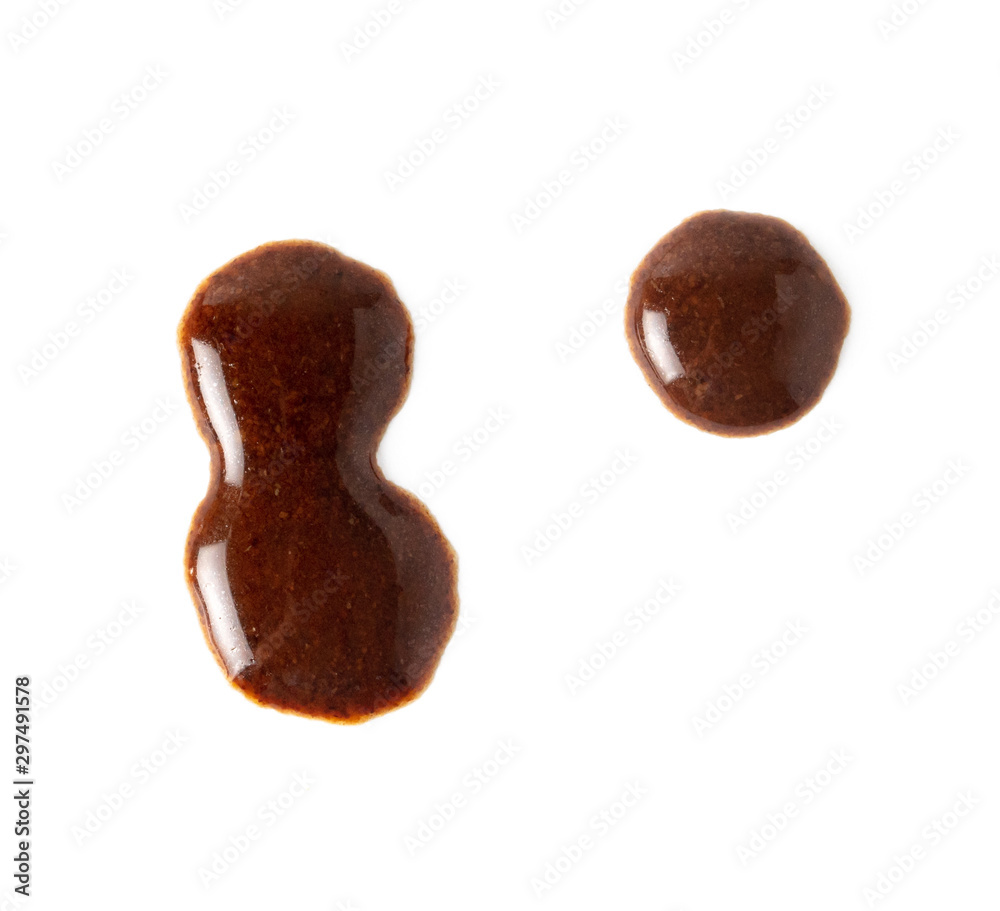 Obraz premium Coffee stains on a white background