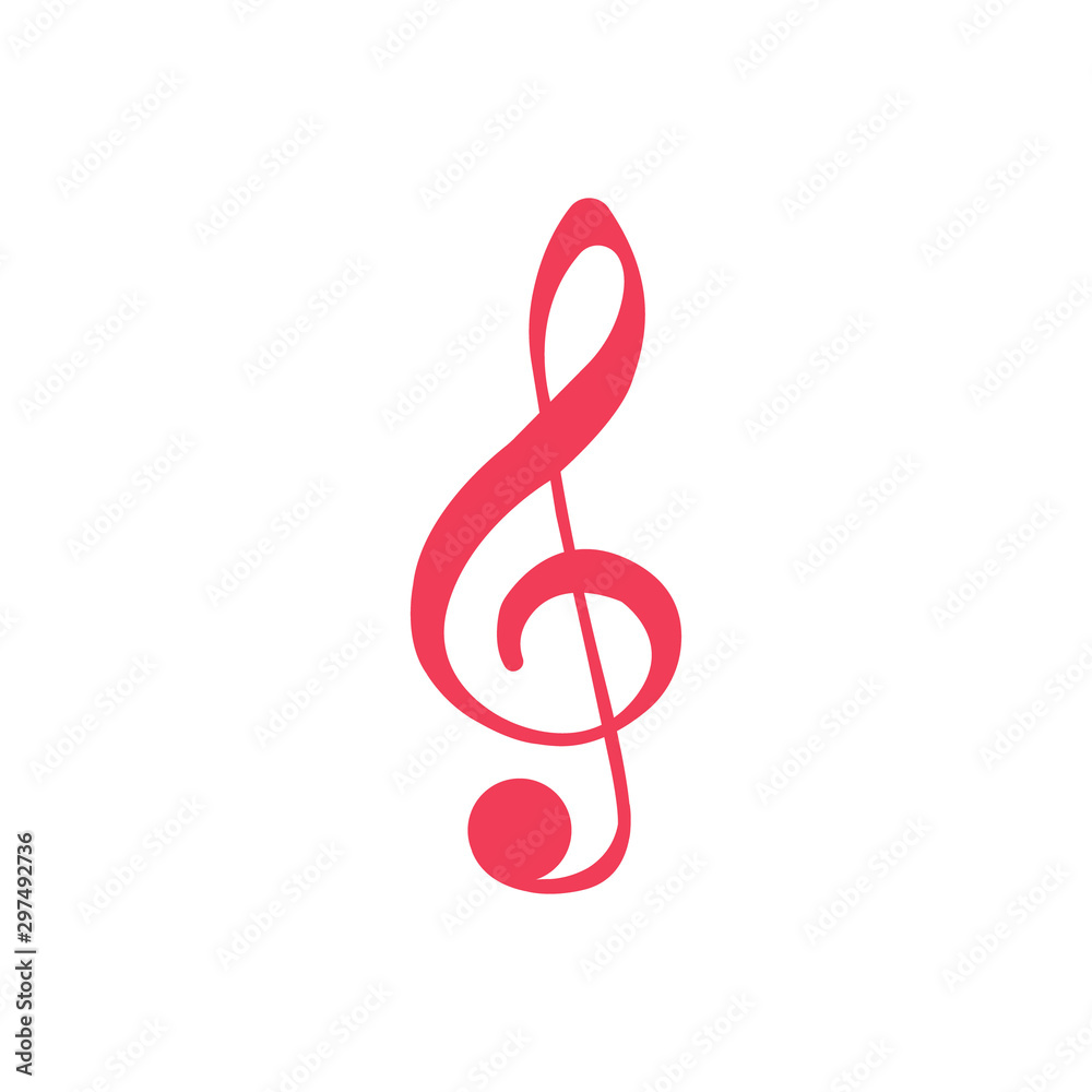 Treble Clef glyph icon, music and instrument, note sign vector graphics, a solid pattern on a white background, Treble Clef glyph icon, music and instrument, note sign vector graphics, a solid pattern on a white background,