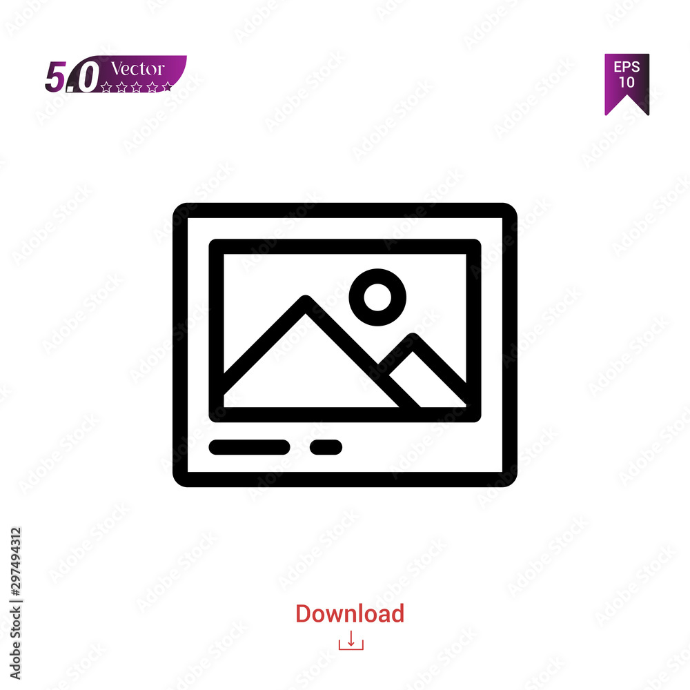 Outline Black image icon. image icon vector isolated on white background. miscellaneous-elements. Graphic design, mobile application, logo, user interface. EPS 10 format vector Outline Black image icon. image icon vector isolated on white background. miscellaneous-elements. Graphic design, mobile application, logo, user interface. EPS 10 format vector