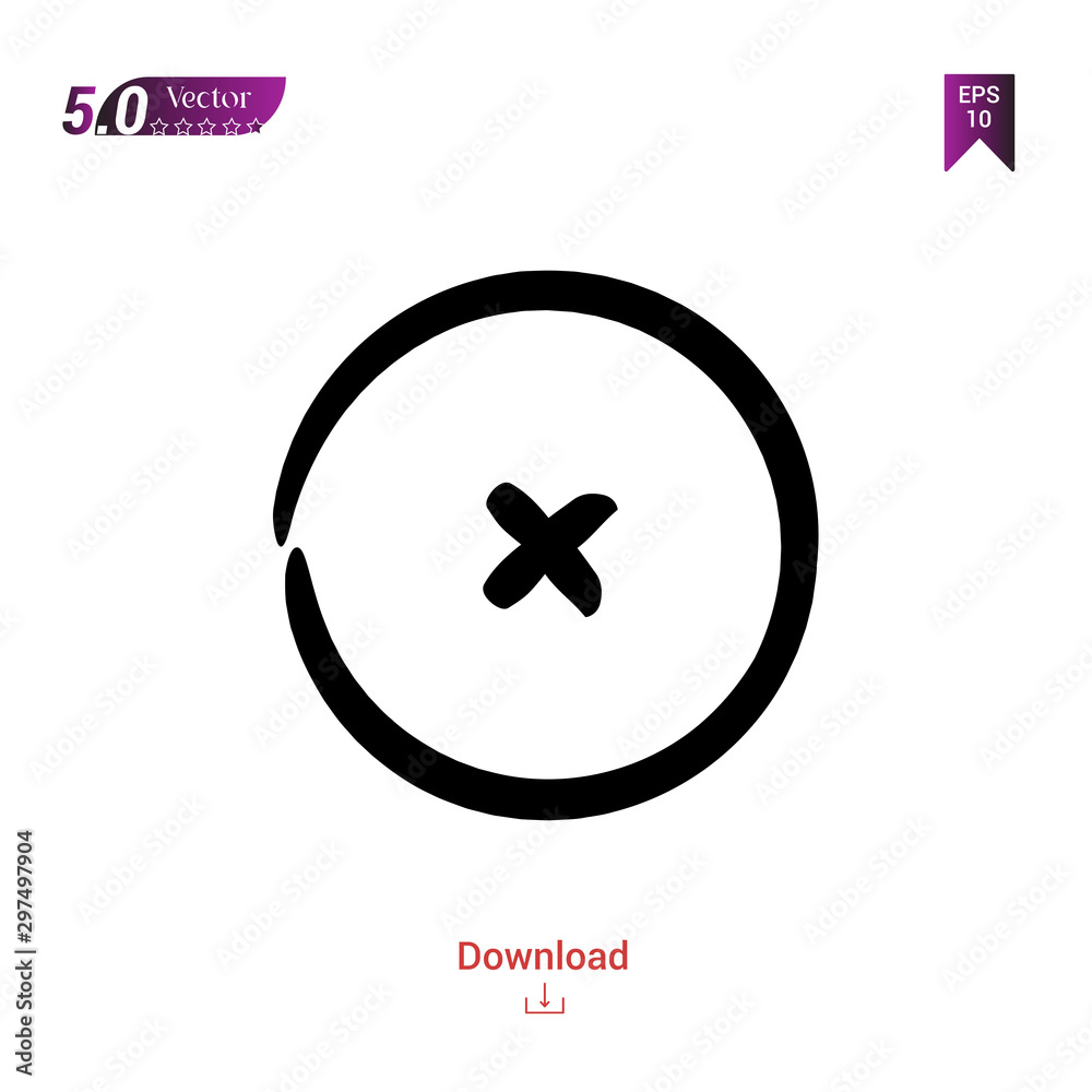 Outline Black close icon. close icon vector isolated on white background. handy-icon-collection. Graphic design, mobile application, logo, user interface. EPS 10 format vector Outline Black close icon. close icon vector isolated on white background. handy-icon-collection. Graphic design, mobile application, logo, user interface. EPS 10 format vector