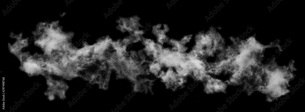 Cloud isolated on black background,Textured Smoke,Abstract black,Panorama