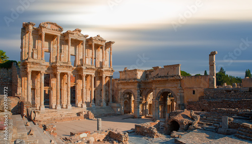 Celsus Library in Ephesus  - Kusadasi, Aydin, Turkey
