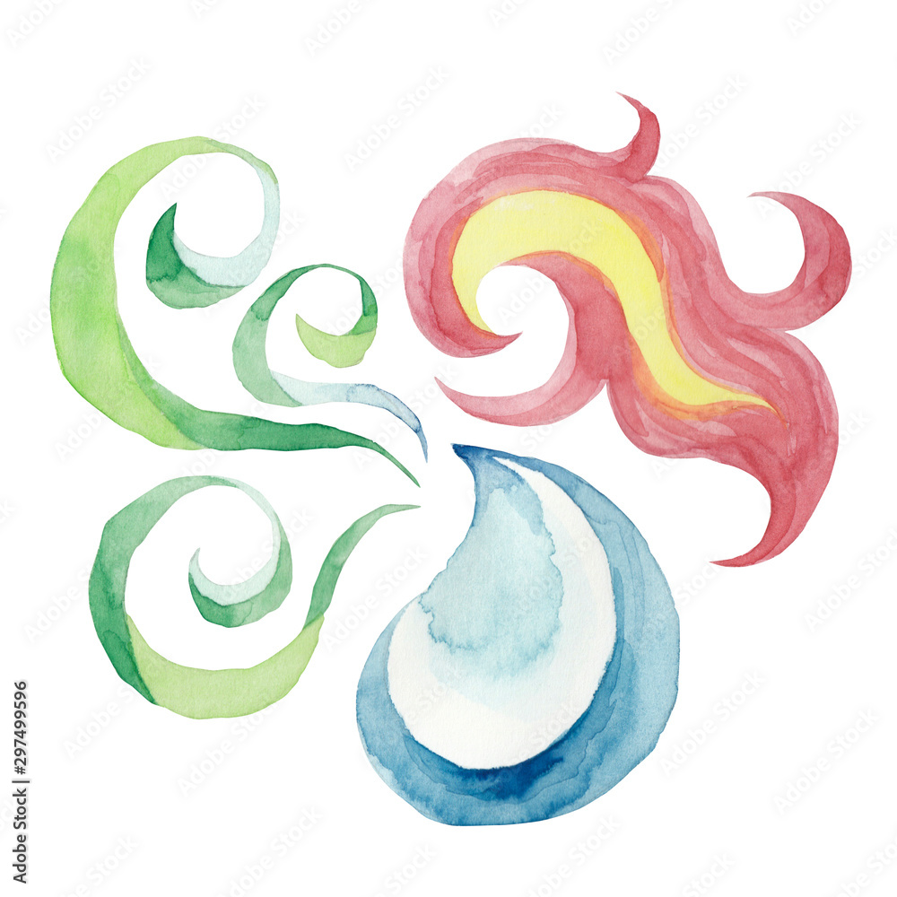 アーユルヴェーダ 風 火 水 水彩 イラスト Ilustracion De Stock Adobe Stock アーユルヴェーダ 風 火 水 水彩 イラスト Ilustracion De Stock Adobe Stock