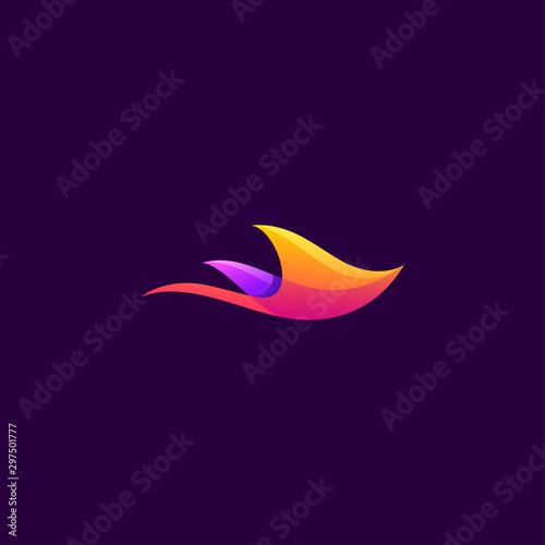 Stingray logo design vector illustration