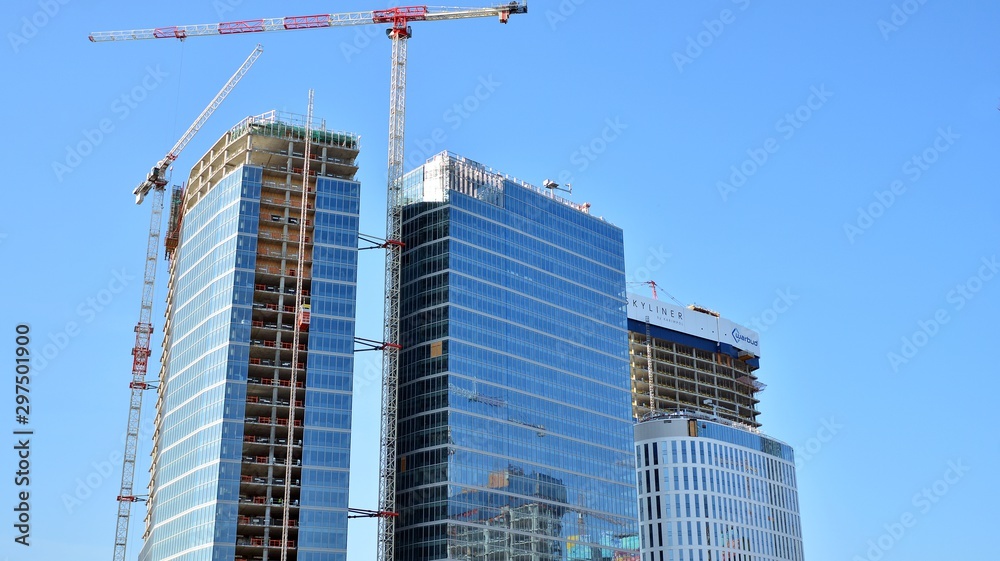 Fototapeta premium Building under construction. Construction site,