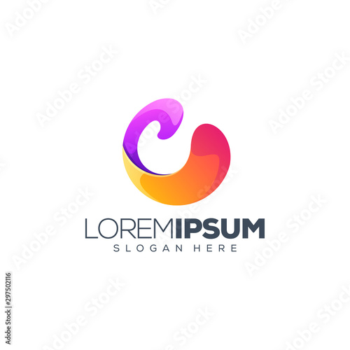 abstract logo design vector illustration
