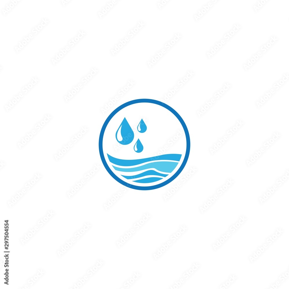 Drop logo template vector icon design