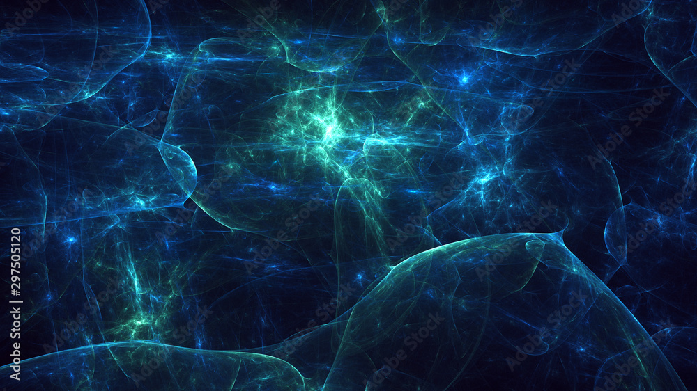 Fototapeta premium Fractal 3D rendering abstract light surreal background