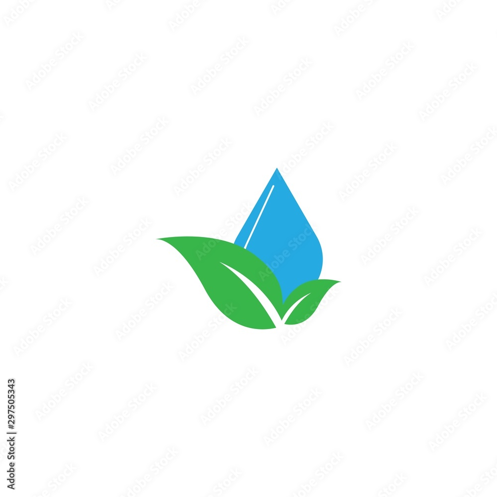 Tree leaf vector logo design, eco-friendly concept