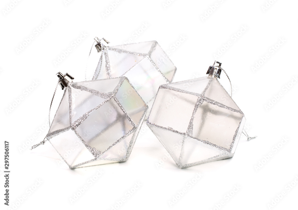 Obraz premium Christmas decorations isolated on white background - Image