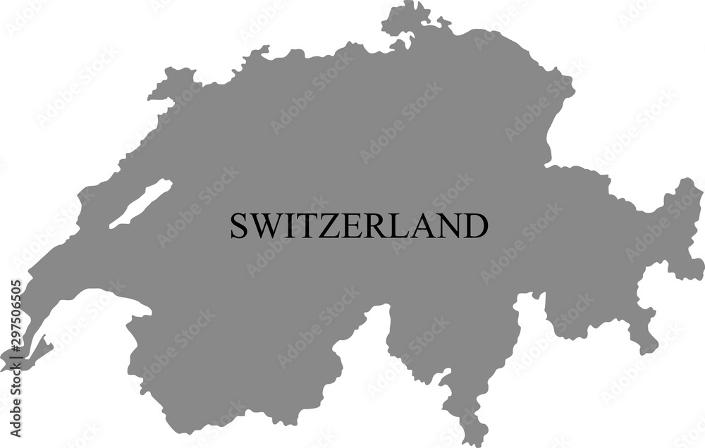 map of Switzerland