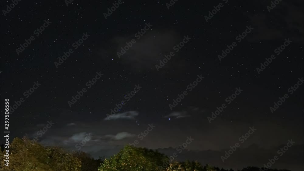 4K-UHD Time Lapse: couds and stars ober trees in the night 4K-UHD Time Lapse: couds and stars ober trees in the night