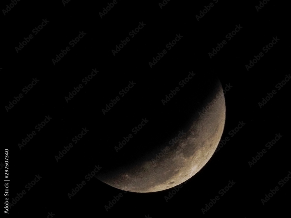 Super blue blood moon January 2018 lunar eclipse, real time taken in Kanchanaburi west Thailand. (photo contain noise a bit) Super blue blood moon January 2018 lunar eclipse, real time taken in Kanchanaburi west Thailand. (photo contain noise a bit)