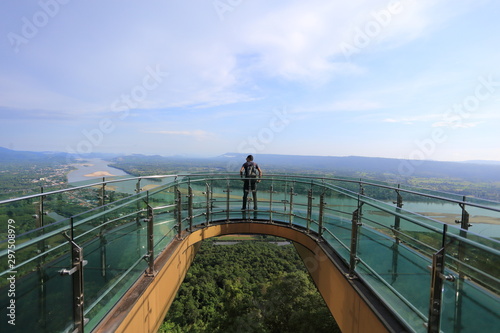 Sky Walk at Wat Pha Tak Sue in Nongkhai ,Thailand