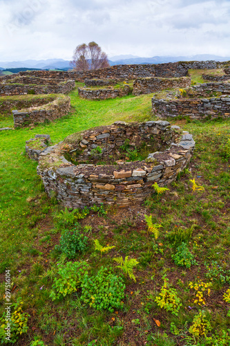 Castro de San Chuis, San Martin de Beduledo, Comarca Vaqueira, Municipio Allande, Asturias, Spain, Europe photo