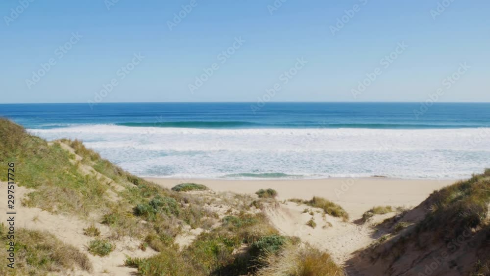 panorama of the beach and surf in Gippsland, Australia. 4k panorama of the beach and surf in Gippsland, Australia. 4k