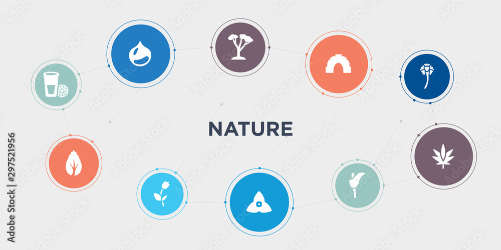 nature 10 points circle design. lemon and juice drop out, birch, bell, bougainvillea round concept icons.. nature 10 points circle design. lemon and juice drop out, birch, bell, bougainvillea round concept icons..