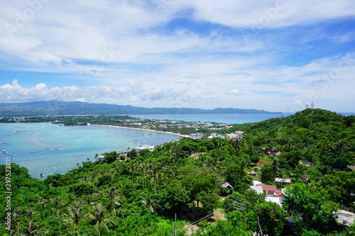 View from Mt Luho in Boracay Philippines