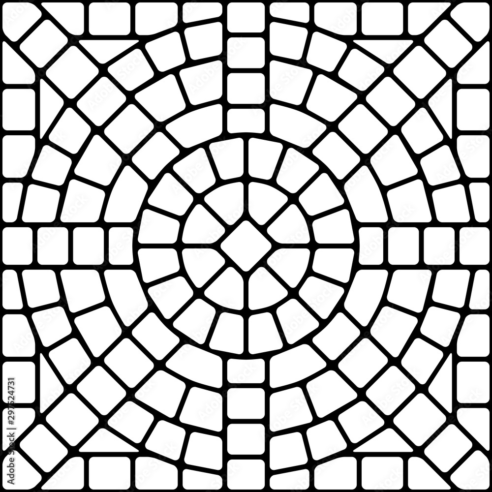 Obraz premium Ancient mosaic ceramic tile pattern.