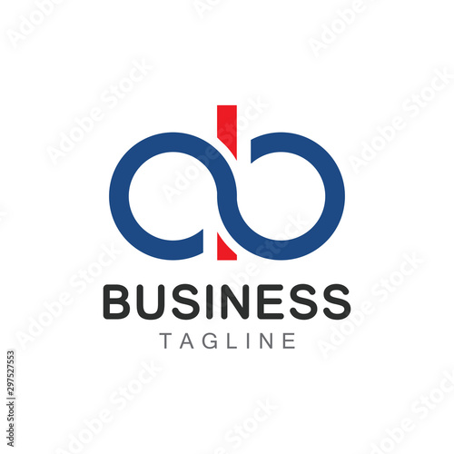 Creative letter AB logo. Abstract business logo design