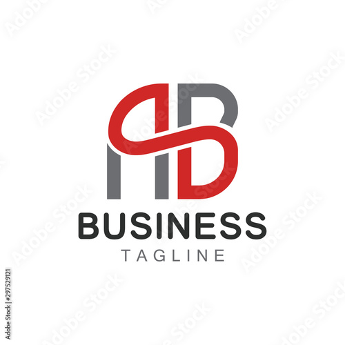 Creative letter AB logo. Abstract business logo design